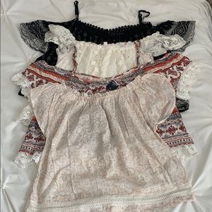 Off the shoulder shirts